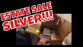 Huge Box of SILVER COINS MORGANS MINT amp PROOF SETS at a Estate Sale [upl. by Veats]