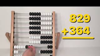 Abacus Addition with Regrouping 100 Bead Abacus [upl. by Rosenberger825]