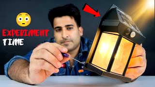 Solar Lamp Experiment 🔥 Kaise Kaam Karta Hai Ander Kya Maal Hai 😯 [upl. by Arlyne]