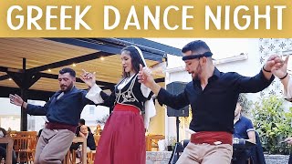 Traditional GREEK NIGHT Cretan Dance and Live MUSIC  Daily CRETE Greece [upl. by Auguste866]