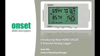 Introducing New HOBO UX120 4 Channel Analog Logger [upl. by Erund]