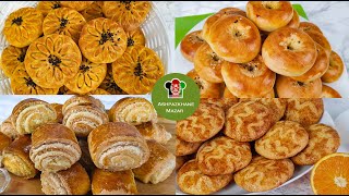 4 kulcha  cookie recipes for Eid  چهارنوع کلچه ساده واقتصادی برای عید [upl. by Anirehc]