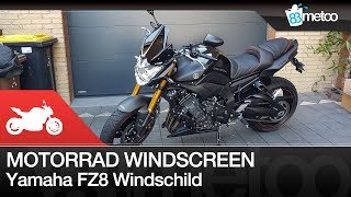 Motorrad Windscreen lohnt es sich   Puig Windschild Yamaha FZ8  Puig Windschild Montageanleitung [upl. by Blondy]