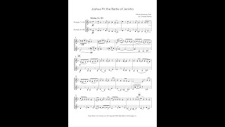 Joshua Fit the Battle of Jericho Trumpet Duet [upl. by Urbanna320]