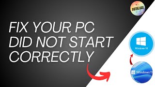 Fix  Your PC Did Not Start Correctly Windows 1011  Automatic Repair Loop [upl. by Han]