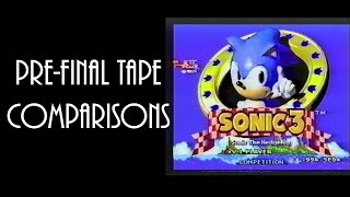 Sonic 3 Prototype VHS Tape Differences [upl. by Ymeon746]