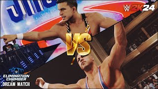 DREAM MATCH CHAD GABLE VS KURT ANGLE ELIMINATION CHAMBER [upl. by Niatirb47]