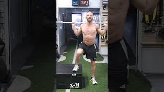 STEP UP PROGRESSION 10 Bar on Back Side Step Up  HOW TO DO A PISTOL SQUAT  Knee Rehabilitation [upl. by Eugatnom273]