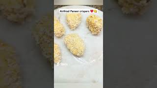 Airfried Paneer crispers ❤️😋food paneerviralrecipeairfryer airfryerrecipesshorts [upl. by Ranjiv]