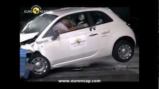 FIAT 500 crash test EuroNCAP  Autocosmos [upl. by Wilhide]