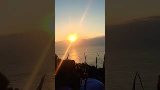 That’s the beautiful sunset from the breathtaking Uluwatu Temple Cliff Balitravel enjoynature [upl. by Hanschen]