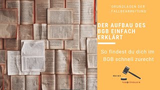 Der Aufbau des BGB einfach erklärt  So findest du dich im BGB schnell zurecht [upl. by Derfnam]