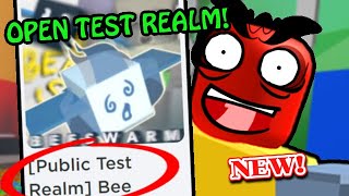 Onett just made a PUBLIC Test Realm and heres why  Roblox Bee Swarm [upl. by Traweek]