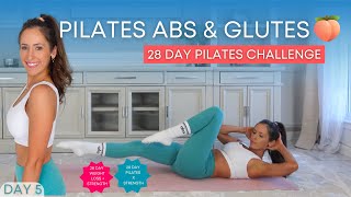 20 Min Abs and Glutes  Pilates 28 Day Challenge Day 5 [upl. by Eli270]