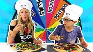 MYSTERY WHEEL OF PIZZA CHALLENGE [upl. by Clardy]