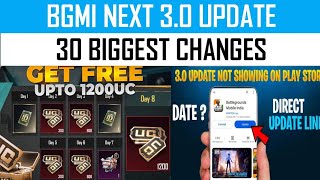 🤯BGMI NEW UPDATE  30 BIGGEST CHANGES IN BGMI 30 UPDATE 😱 Bgmi New Update  Bgmi Update Not Showing [upl. by Gurango625]