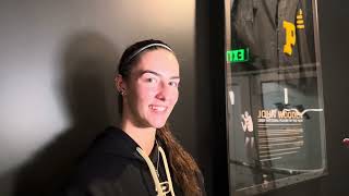 Purdue WBB forward Reagan Bass after Fan Day [upl. by Denver]