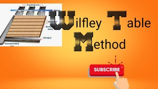 Wilfley table method [upl. by Teyugn]