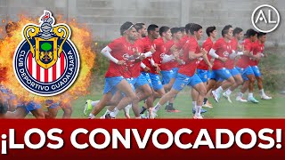 🚨¡LOS CONVOCADOS CHIVAS TIENE LESIONADOS OPERADOS Y AUN ASÍ CUADRO ESTELAR VS TOLUCA [upl. by Lasiaf]