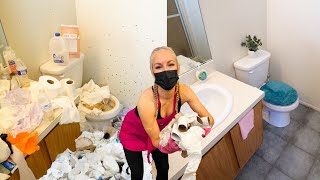 Miami’s Grimiest Bathroom Makeover SATISFYING [upl. by Yseult706]