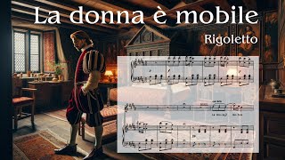 🎻Full Orchestra Accompaniment with Score🎺  La donna e mobile [upl. by Shishko985]