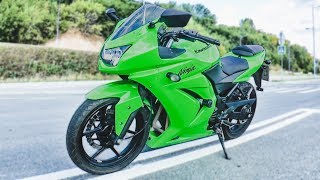 Мот конечно неплохой Только ссытся и глухой Kawasaki 250r Ninja [upl. by Dysart930]