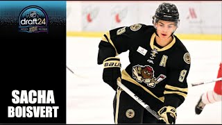 2024 NHL Draft  Sacha Boisvert  2324 Highlights [upl. by Nogem]