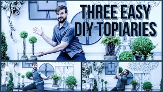 Create Your Own Home Decor Three Easy DIY Topiary Ideas 2021 [upl. by Baptista59]