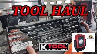 Tool Haul  KTool Ratcheting Wrenches and Maxxeon Work Light [upl. by Volnay]