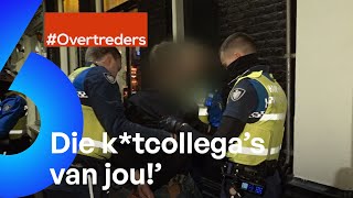 BRUTALE jongen VLUCHT voor BOETE en GAAT OP DE VUIST  Overtreders AFL22 [upl. by Eiroj]