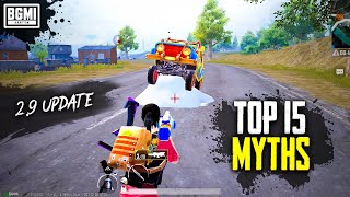 15 myths in Bgmi 29 update  bgmi new update  bgmi update 29  new update 29 tips and tricks [upl. by Erlond]