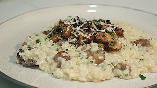 How to Make CREAMY MUSHROOM RISOTTO like an Italian not by an Italian [upl. by Akena574]