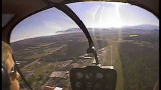 Touchdown Autorotations with student R22 Helicopter  training flight  with audio [upl. by Proudfoot]