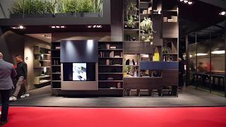 Salone del Mobile 2018  FIMAR  soggiorni moderni librerie design porta tv letti armadi [upl. by Westland]