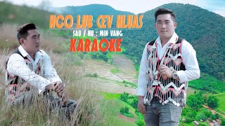 KARAOKE Nco Lub Cev Hluas SauHu Min Vang  11824 [upl. by Anrym]