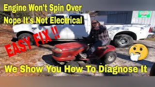 Easy To Fix A Briggs amp Stratton That Wont Start It Will Not Spin Over And No It Is Not Electrical [upl. by Yeniar]