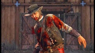 Red Dead Redemption  John Marstons Death final battle amp ending [upl. by Gavrah]