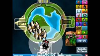 Bloons Tower Defense 4 Walkthrough  World Track [upl. by Arral]