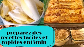 gratin aux endives braisées et au jambon halal😋facile et rapide حرتي وما عرفتي اش طيبي للعشاء 😋 [upl. by Dyan546]