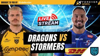 DRAGONS VS STORMERS LIVE  URC Live Tracker amp Watchalong [upl. by Enaillil520]