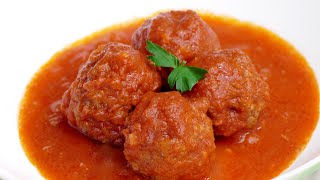 Albondigas de carne en salsa española ¡Receta DELICIOSA de MI ABUELA [upl. by Osicnarf]