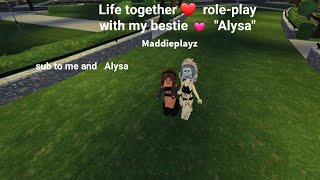 Life together ❤️ with my bestie 💓quotAlysaquot roleplay voice over [upl. by Nylsej]