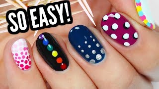 Easy Daisy nail art tutorial [upl. by Dedrick]