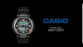 Casio Analog Digital WSC1250H Fishing Timer Watch [upl. by Dominga]