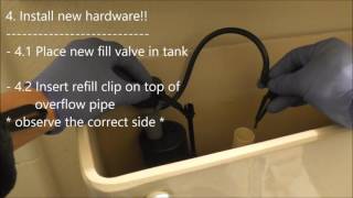 Easy Step by Step Replacing Toilet Fill Valve Flapper Using FluidMaster Kit [upl. by Innis]