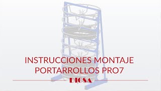 PRO7  Vídeo Instrucciones de Montaje Portarrollos manguera hidráulica [upl. by Airamasor]