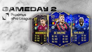 Proximus ePro League 2223 🎮⚽ GAMEDAY 2 [upl. by Engen534]