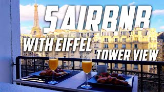 𝟓 Charming 𝐏𝐚𝐫𝐢𝐬 Airbnbs with 𝐄𝐢𝐟𝐟𝐞𝐥 𝐓𝐨𝐰𝐞𝐫 View Paris airbnb eiffeltower [upl. by Enilorac]