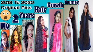 My Hair Growth Journey With Pictures Of Every Month  Short To Super Long Hair In 2 Years  RuntiMe [upl. by Adnuhser]