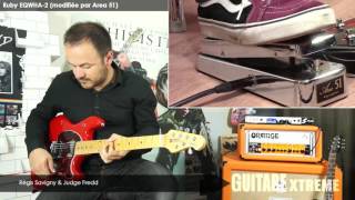 Guitare Xtreme  76  Comparatif wah wah  Ruby EQWHA2 modifiée par Area 51 [upl. by Kenna624]